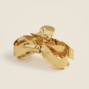 JCrew Metallic Bow Claw Hair Clip